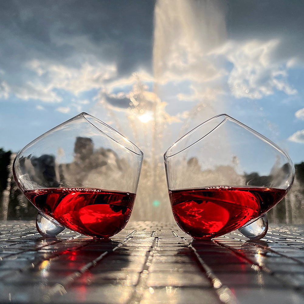 Bicchiere da vino e distillato in vetro soffiato Aequilibrium - Audacem