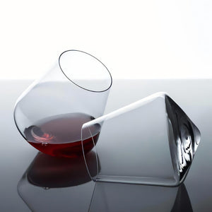 Bicchiere da vino e distillato in vetro soffiato Aeternitas