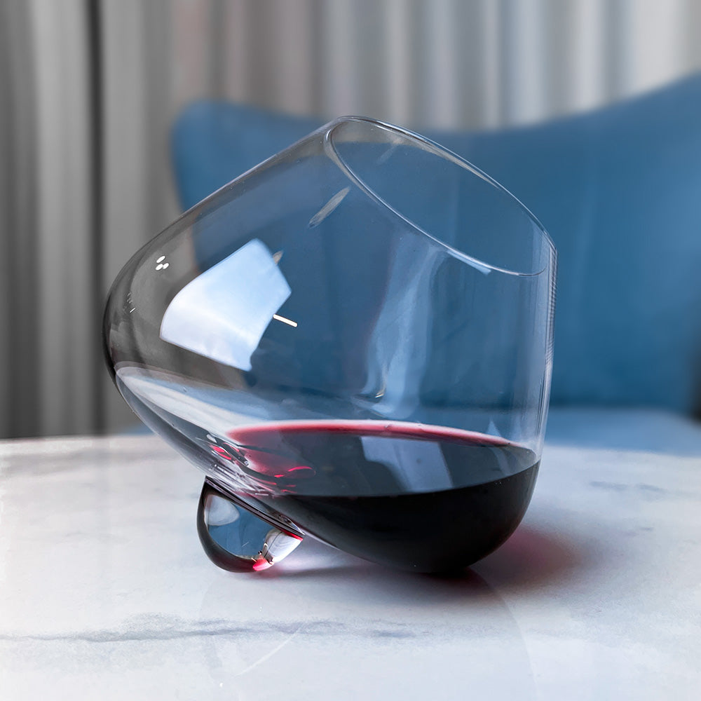Bicchiere da vino e distillato in vetro soffiato Aequilibrium